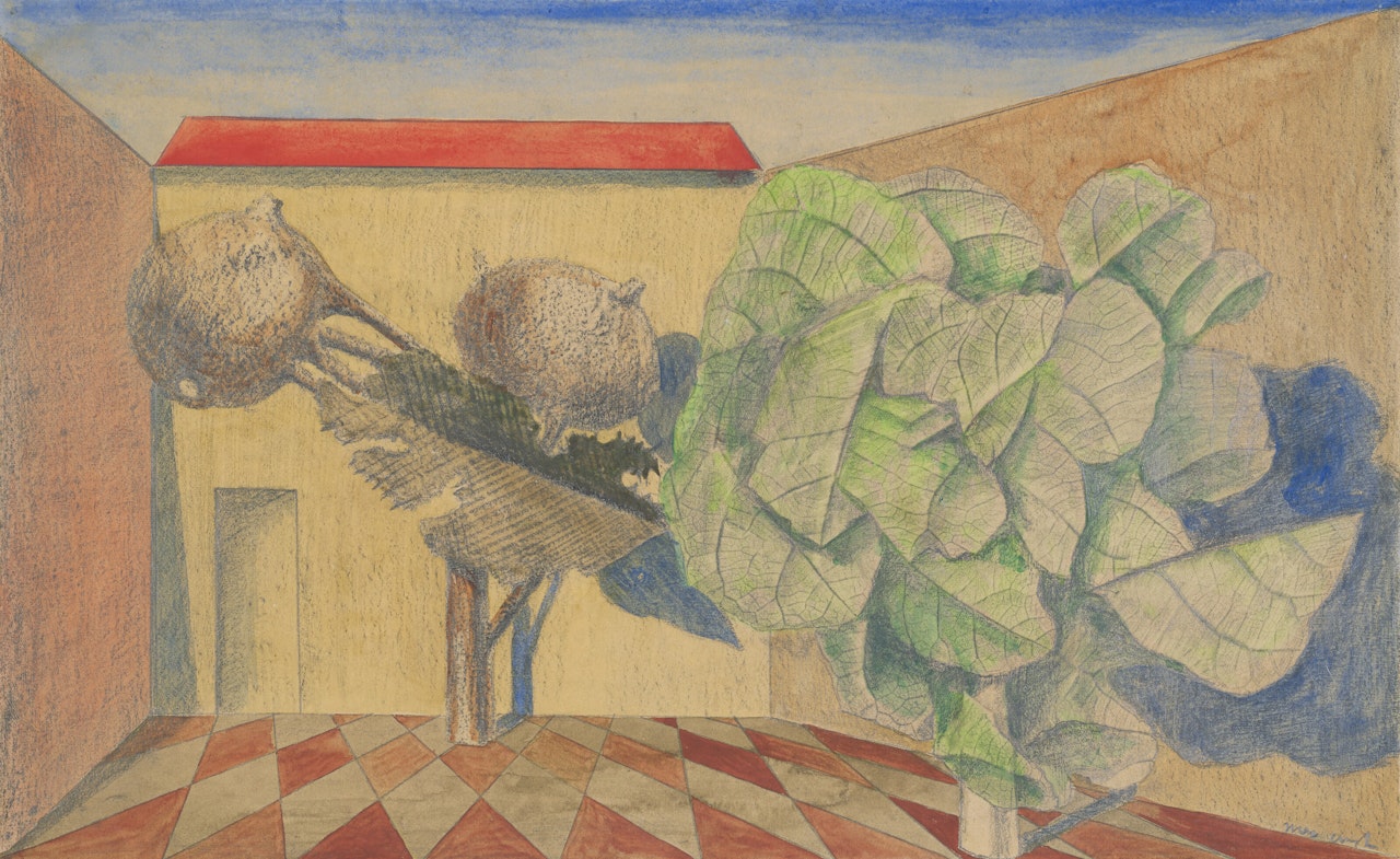 Le tilleul et le châtaignier by Max Ernst