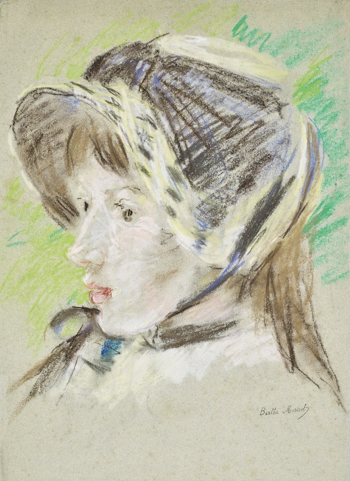 Jeanne Pontillon à la capeline by Berthe Morisot