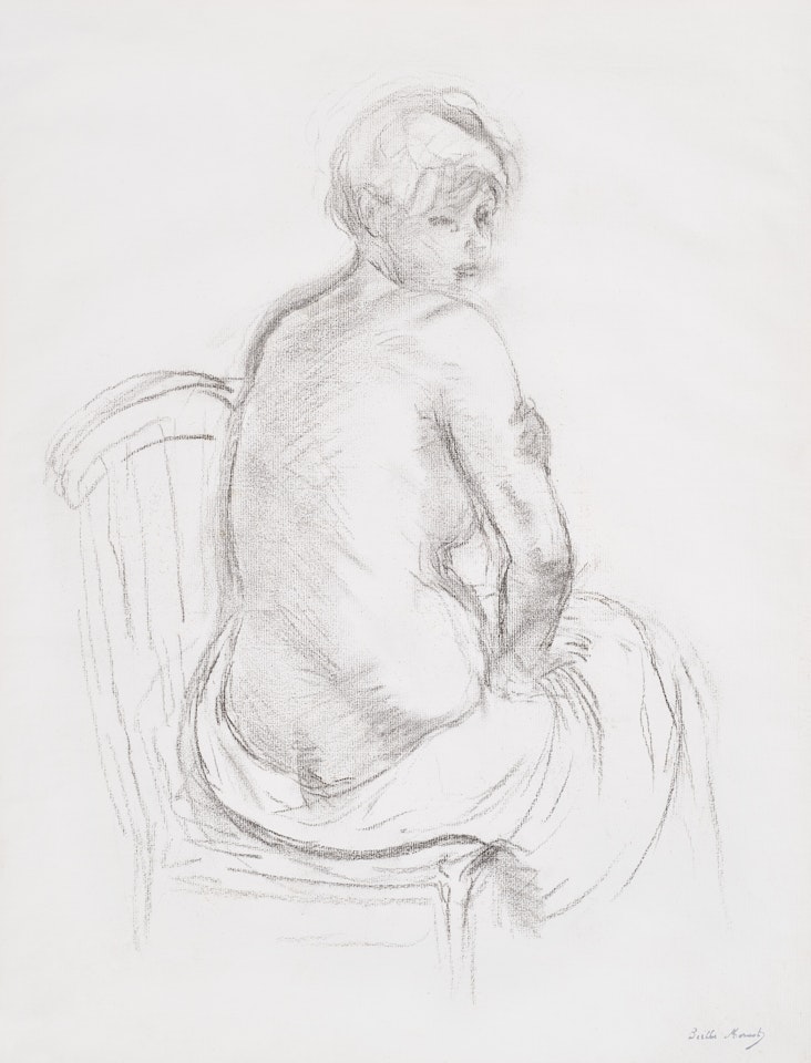 Nu de dos by Berthe Morisot