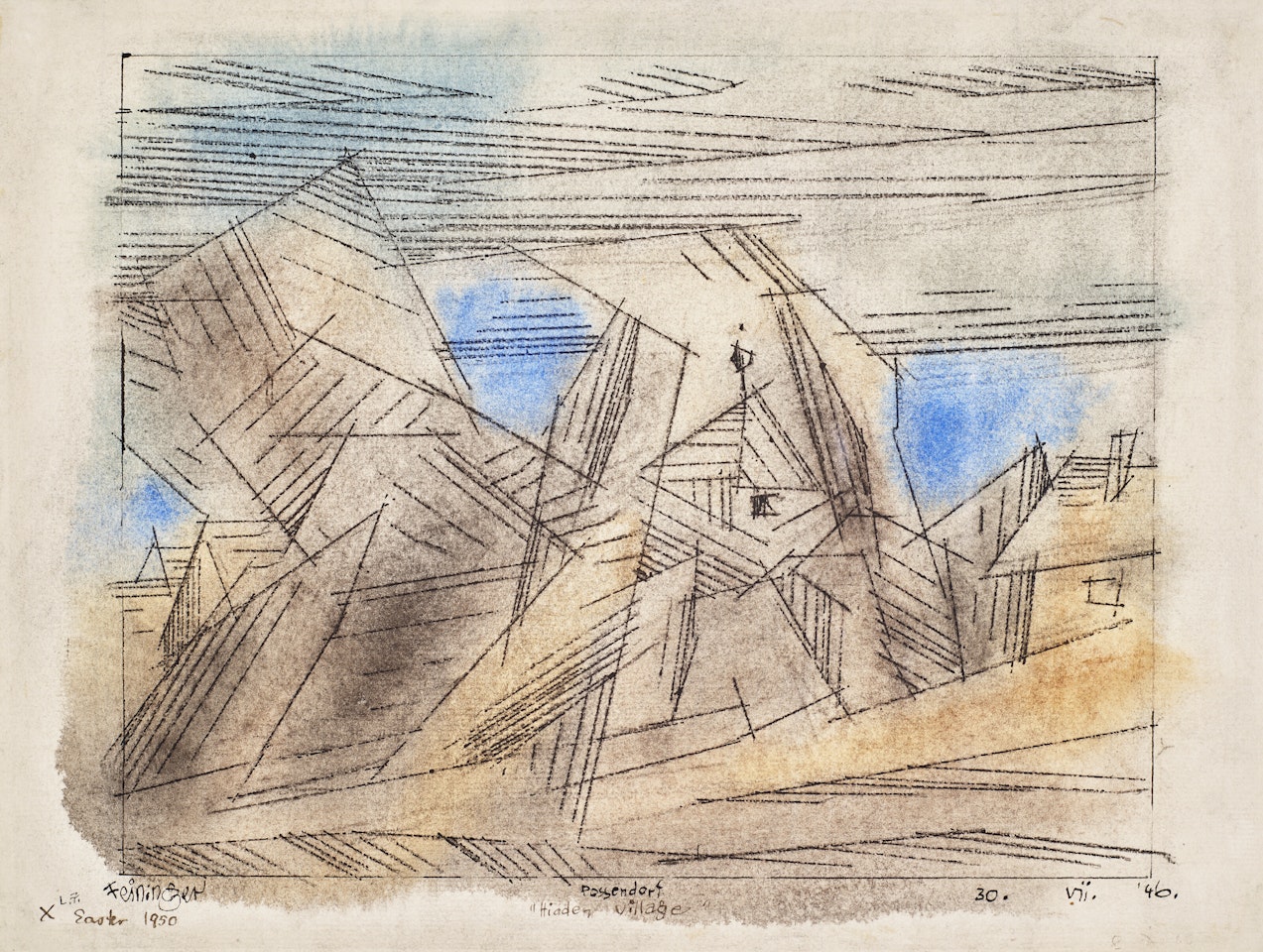 Possendorf "Hidden Village" by Lyonel Feininger