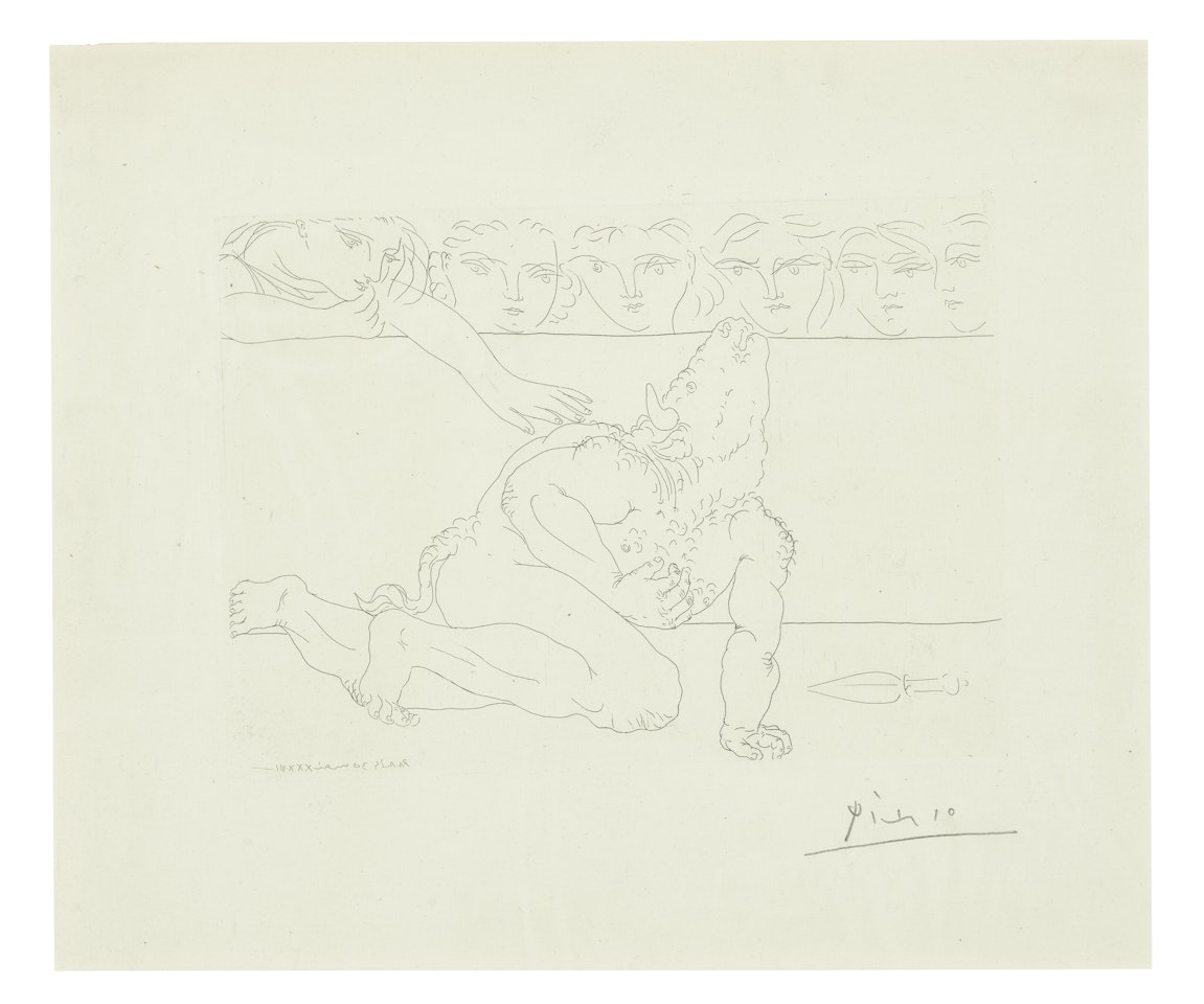 Minotaure mourant, from: La Suite Vollard by Pablo Picasso