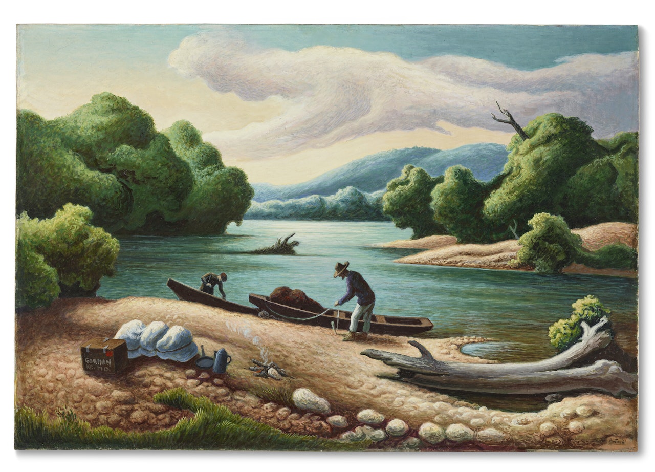 Current River, Missouri Ozarks by Thomas Hart Benton