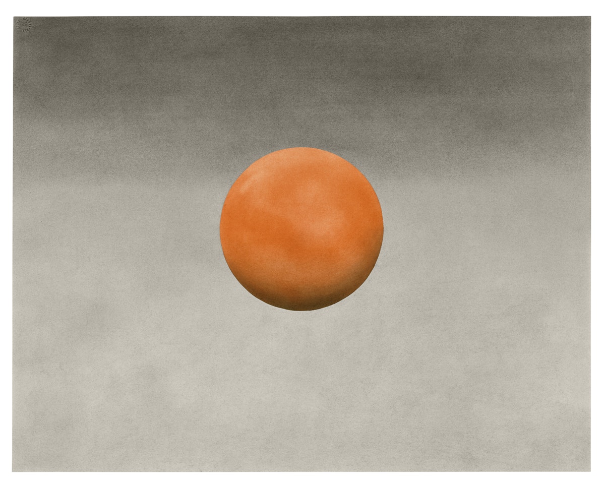 Orange Roller by Ed Ruscha