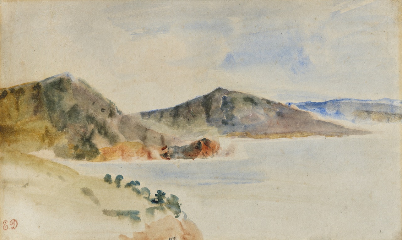 La côte du Maroc by Eugene Delacroix