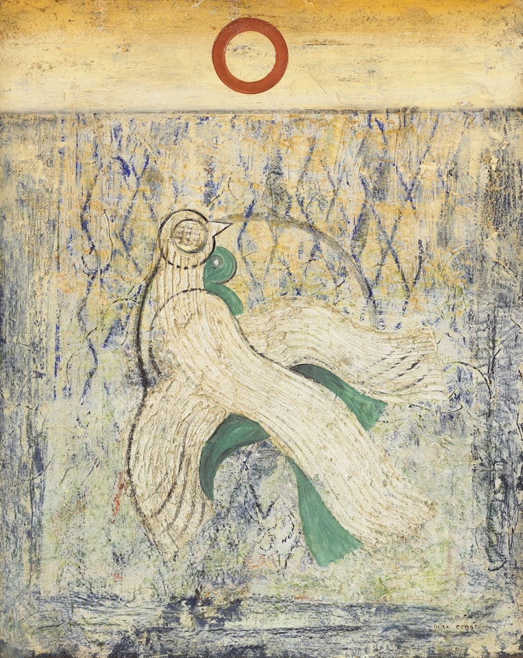 Sans titre (L"oiseau qui s"assoit et ne chante pas) by Max Ernst