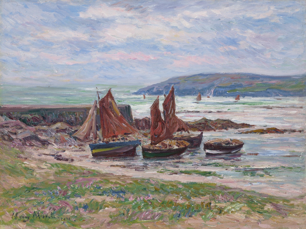 Le port du Loch, pointe du Raz by Henry Moret
