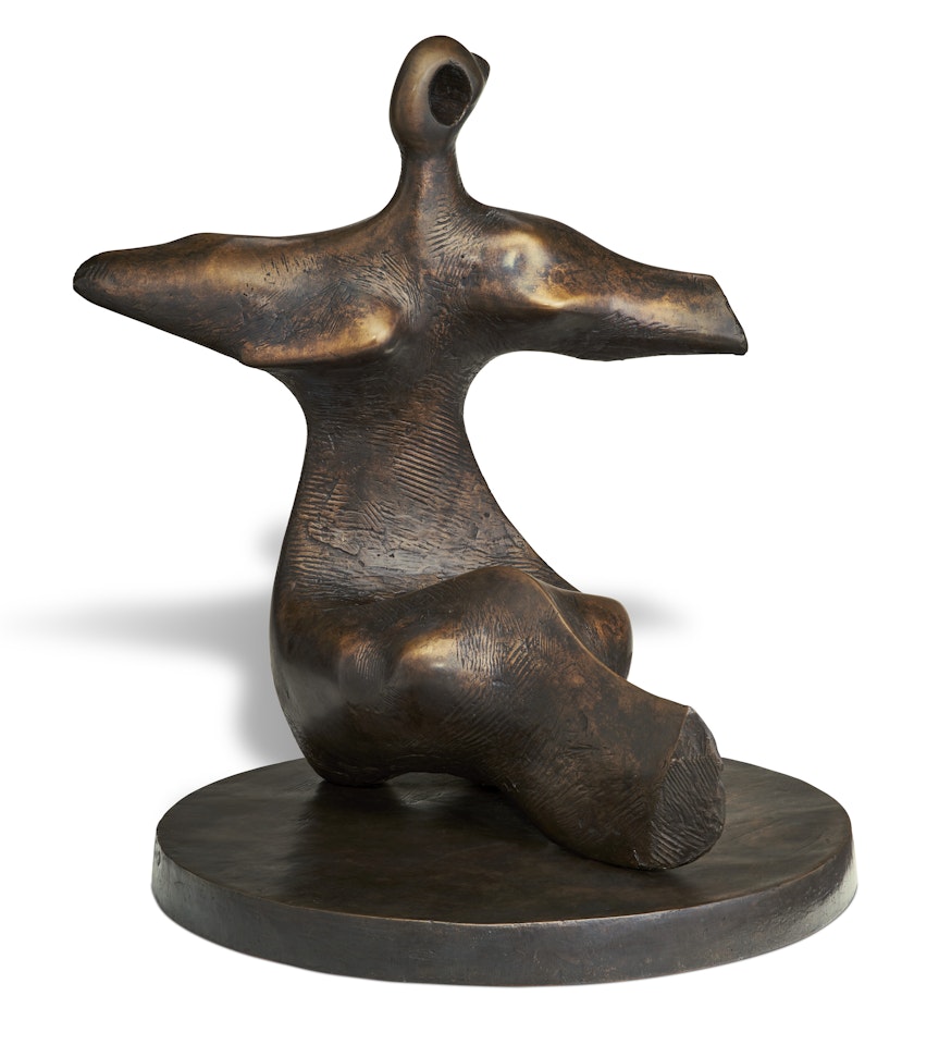 Working Model for Seated Figure: Arms Outstretched by Henry Moore