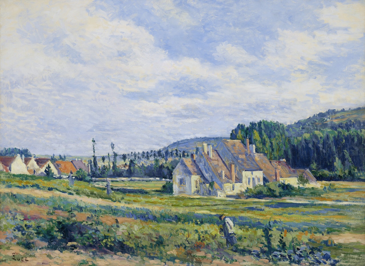Paysage d"Arcy-sur-Cure by Maximilien Luce