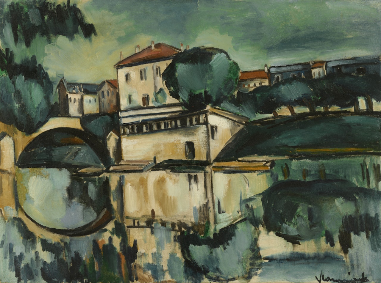 Poissy, Le Pont by Maurice de Vlaminck
