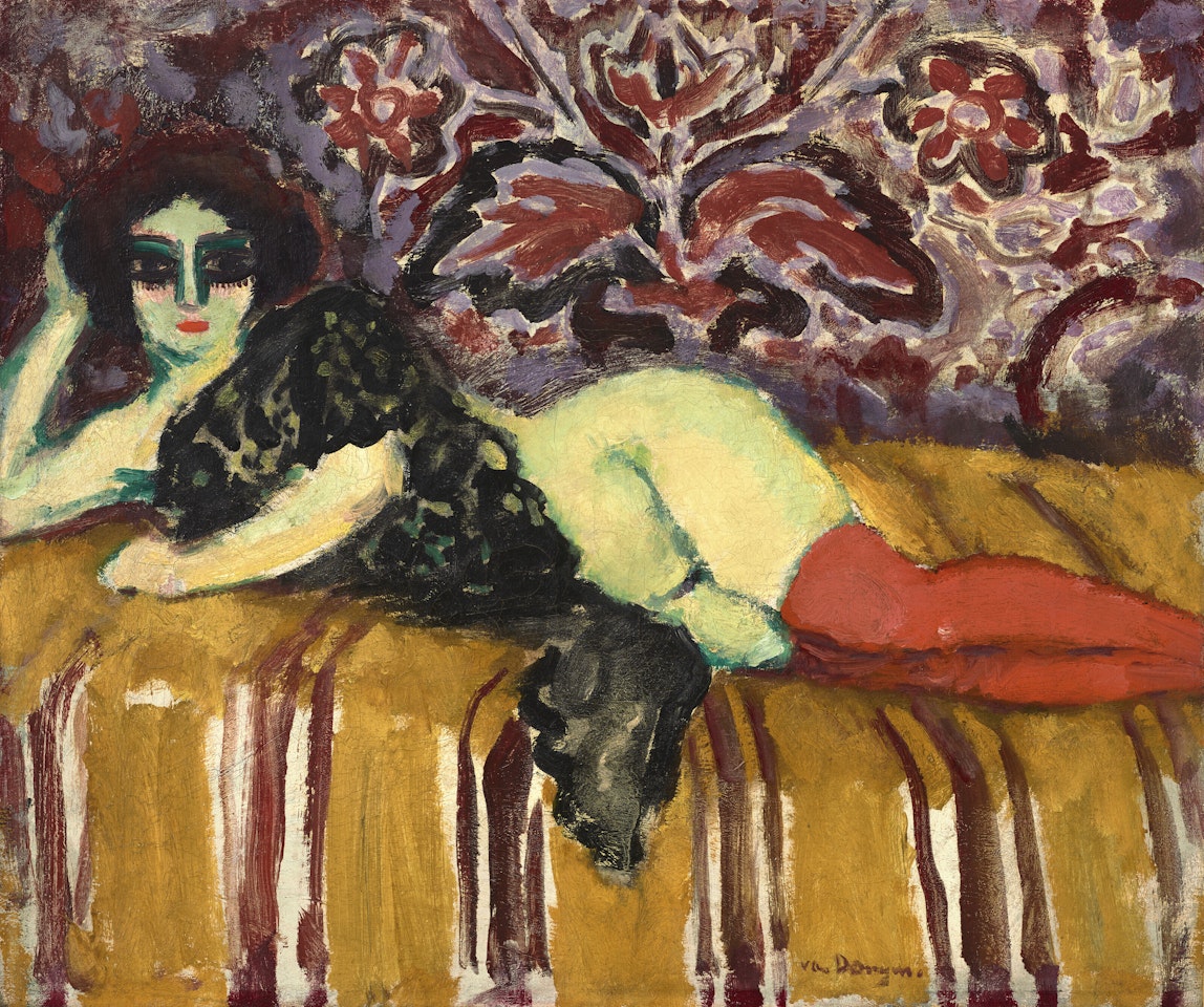 Nu à la mantille dit aussi Le divan au modèle by Kees van Dongen