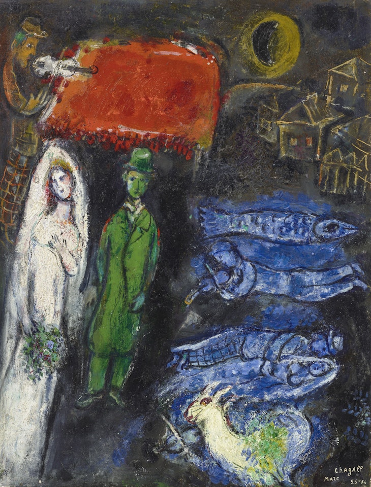 Mariage aux poissons by Marc Chagall