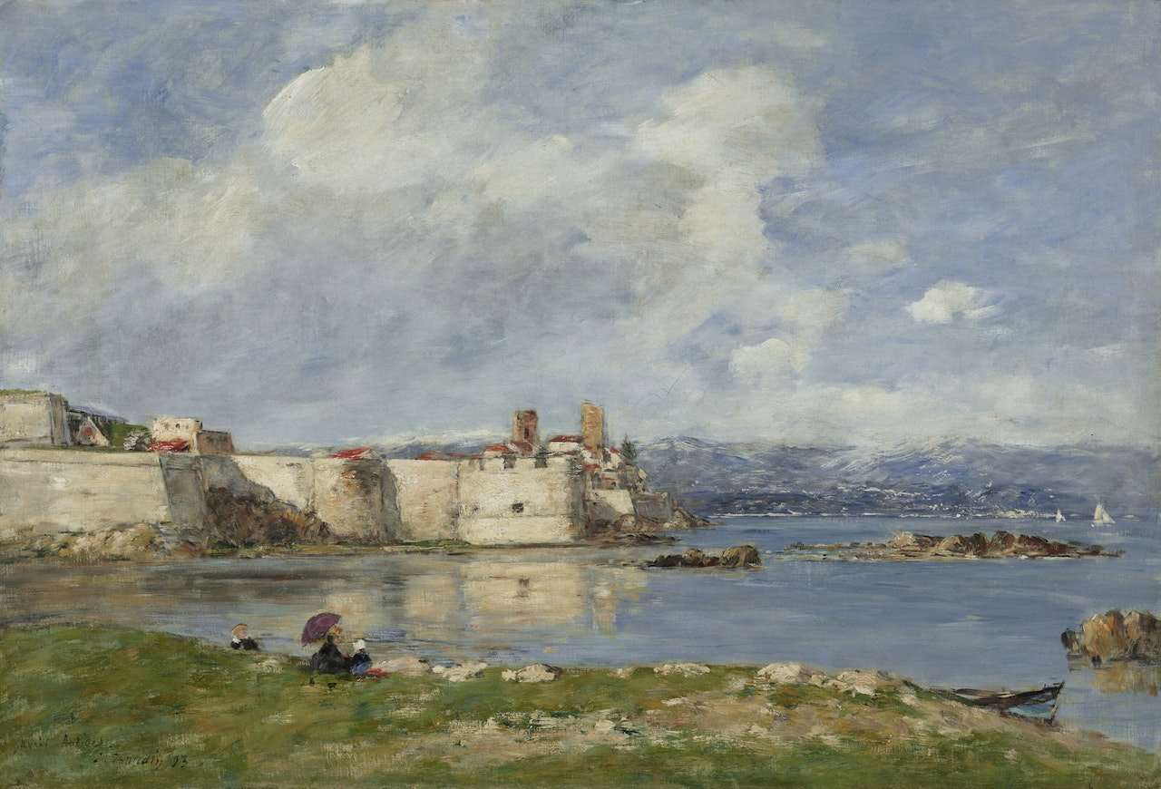 Antibes, Les Fortifications by Eugène Boudin