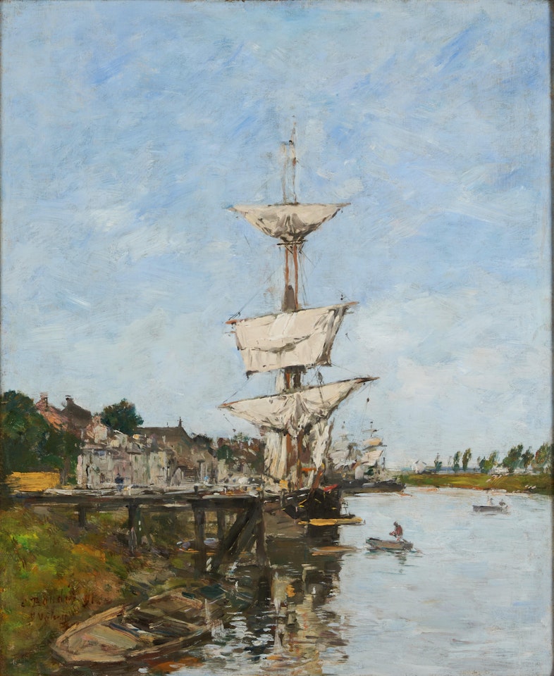 Le Quai à Saint-Valery-Sur-Somme by Eugène Boudin