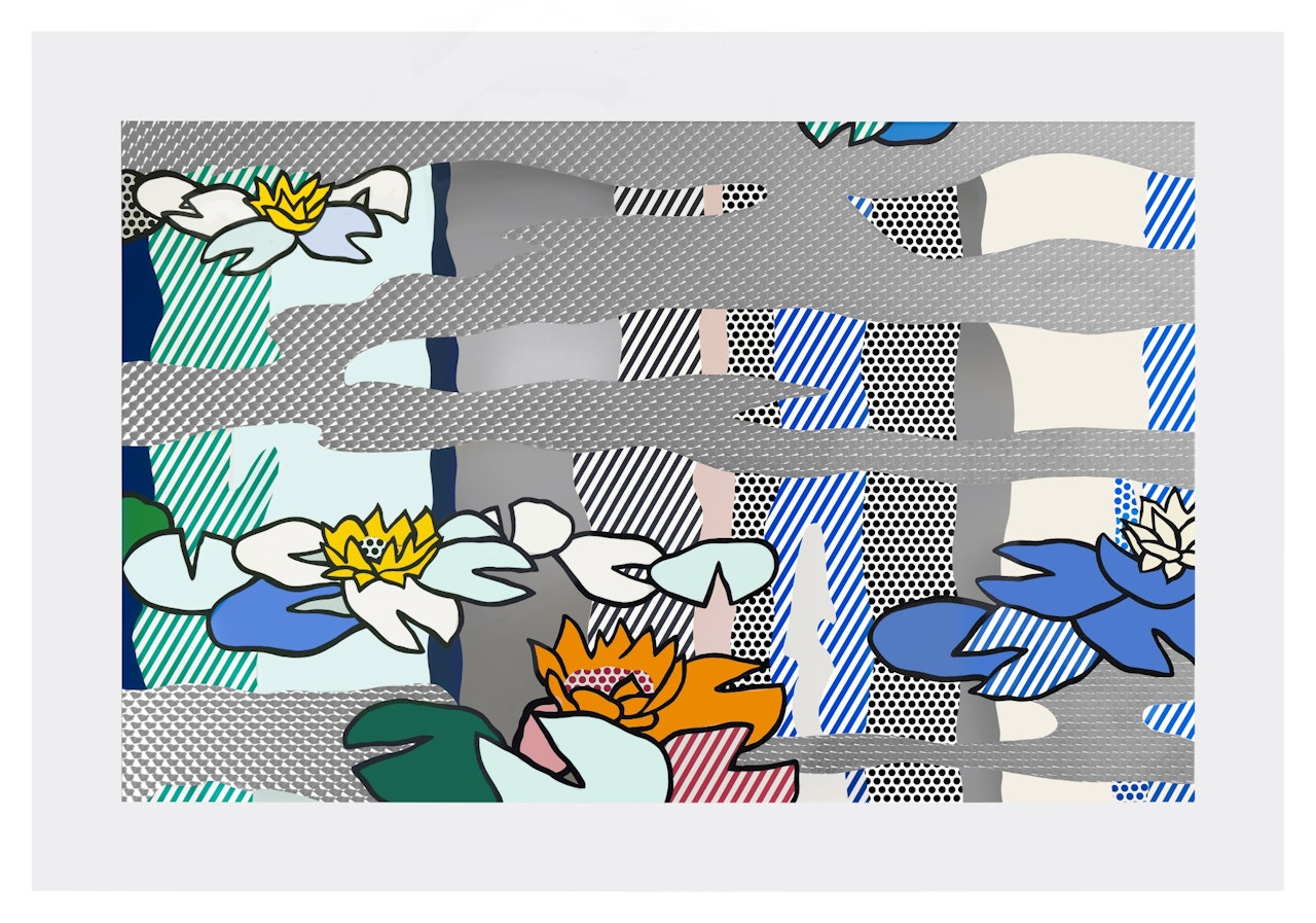 Water Lily Pond with Reflections by Roy Lichtenstein