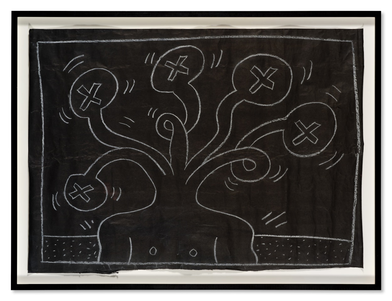 Art in Transit: 31 Subway Drawings; Untitled (Medusa Head) by Keith Haring