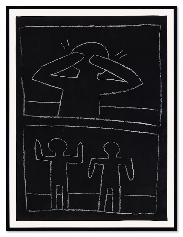 Untitled (Three Signals) by Keith Haring