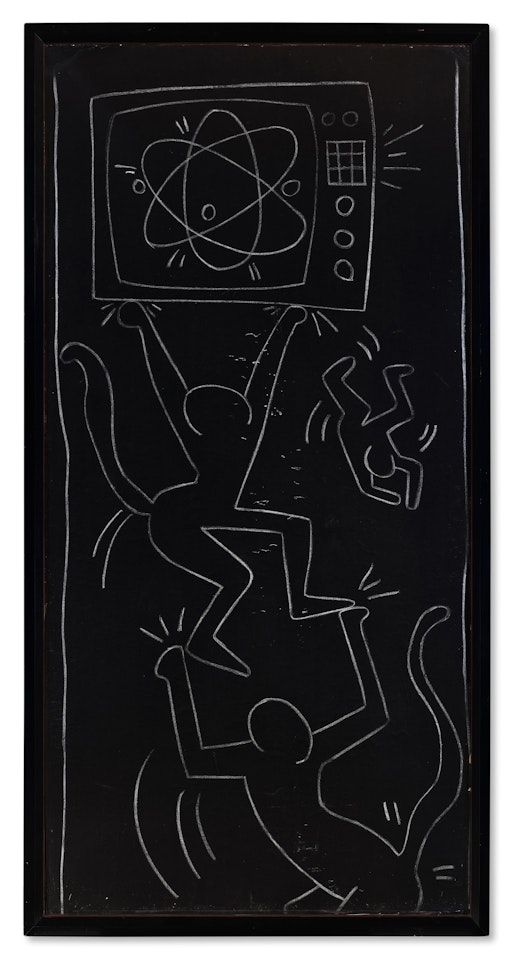 Untitled (Monkeys and TV) by Keith Haring