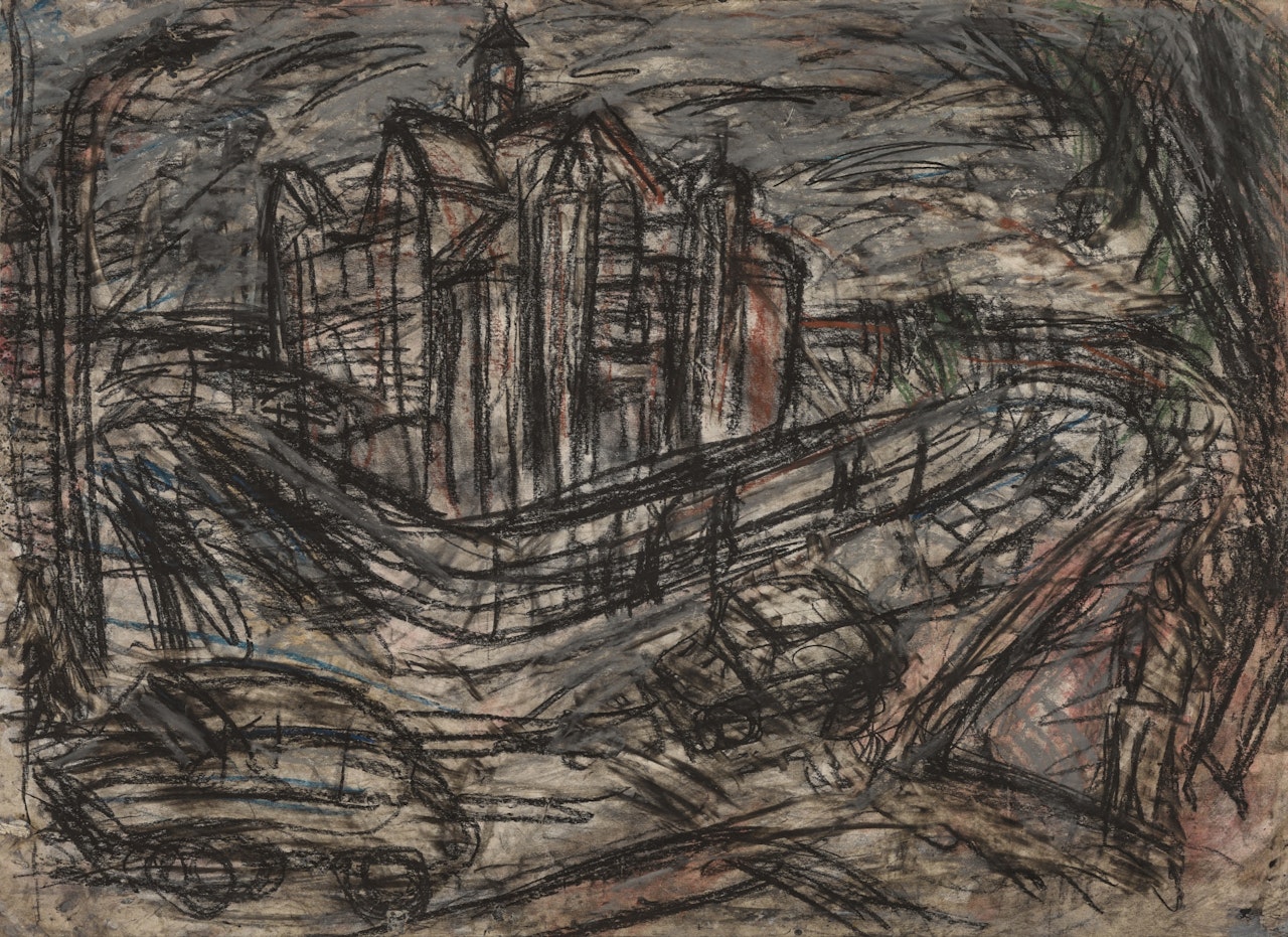 School Building, Willesden I by Leon Kossoff
