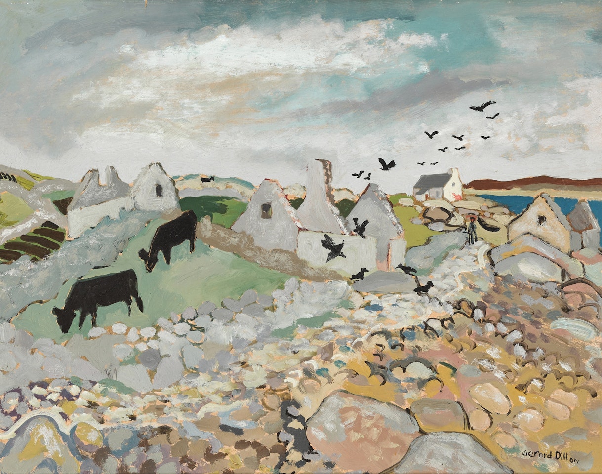 Cows and Crows by Gerard Dillon