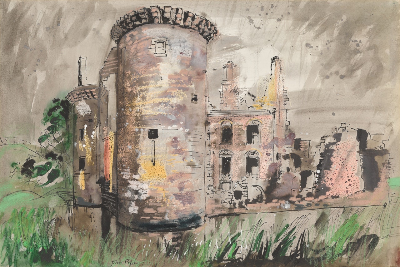 Caerlaverock Castle by John Piper