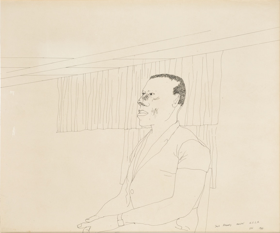Jack Kennedy, Model, U.C.L.A. by David Hockney