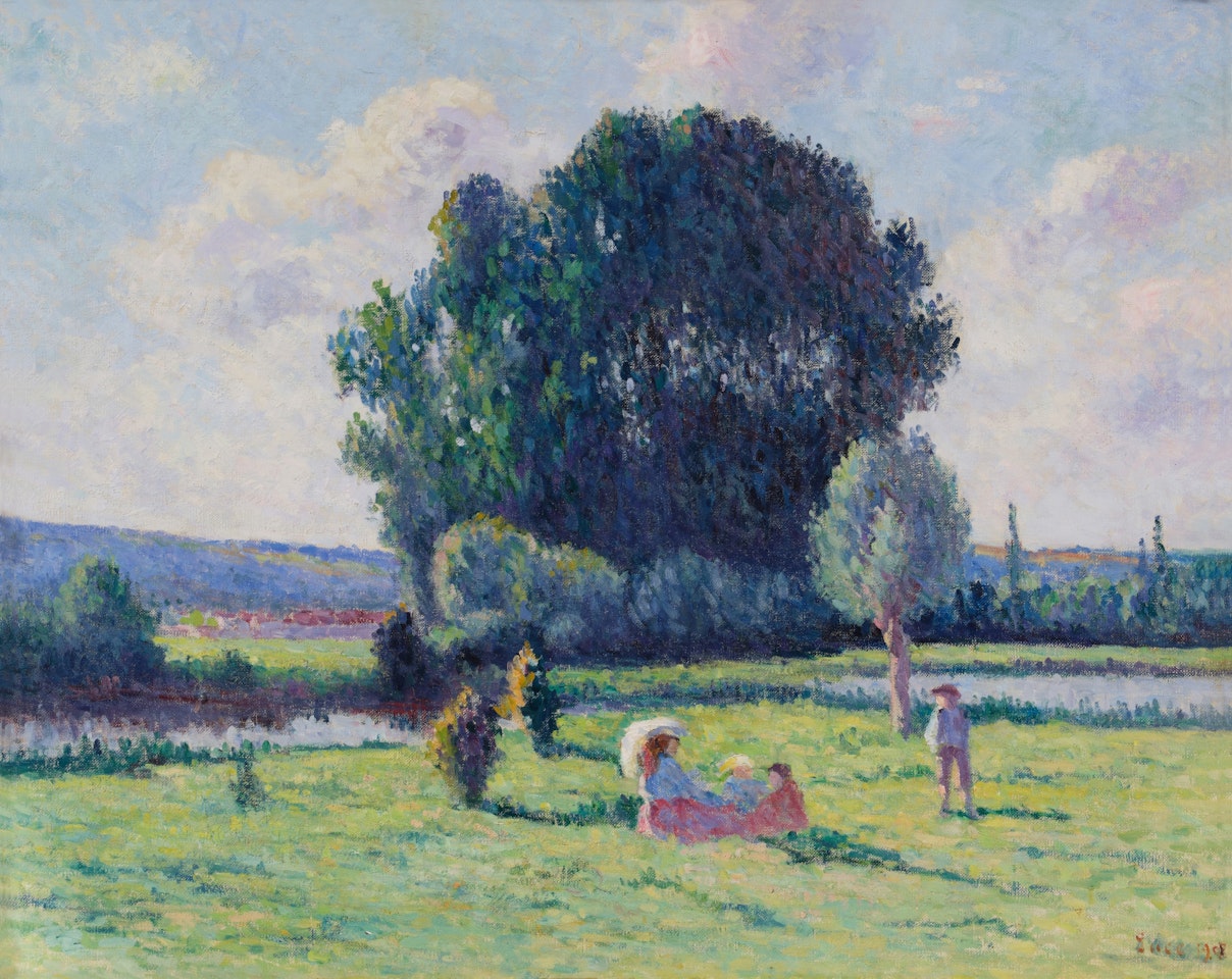 Famille se reposant au soleil by Maximilien Luce