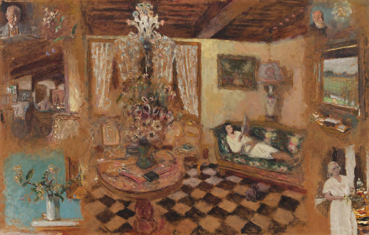 Carton d"étude I, Pont-L"Évêque by Édouard Vuillard