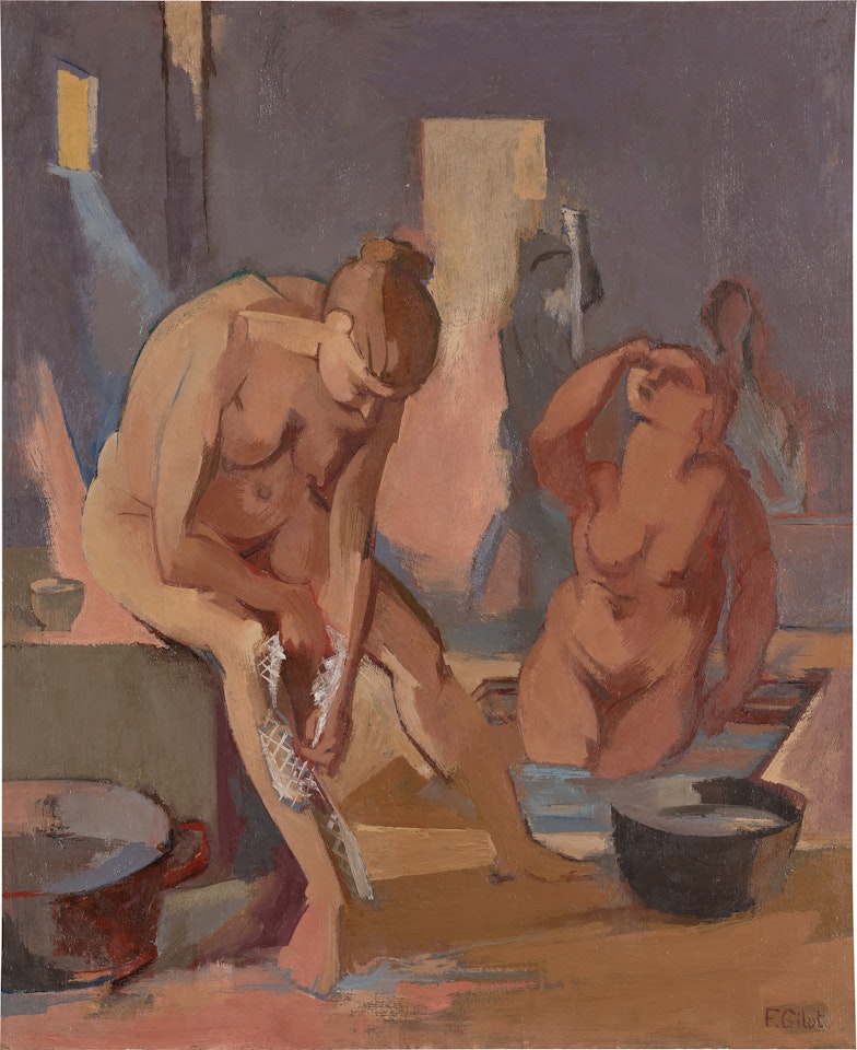 Pink Turkish Bath by Françoise Gilot