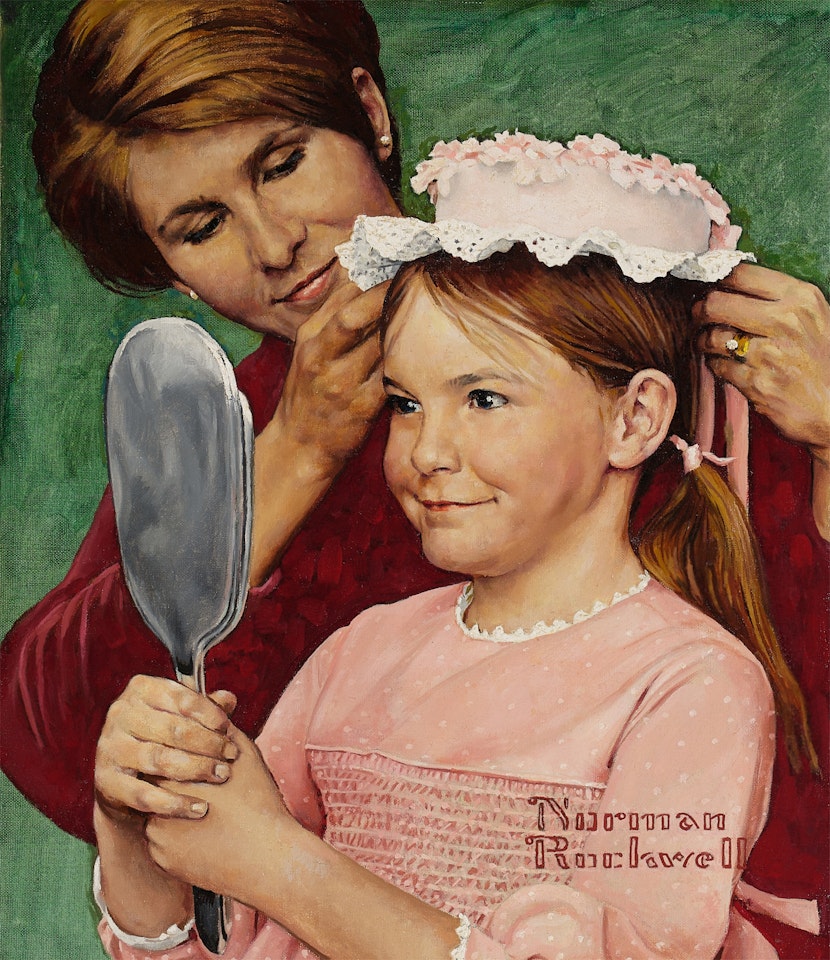 The New Hat by Norman Rockwell