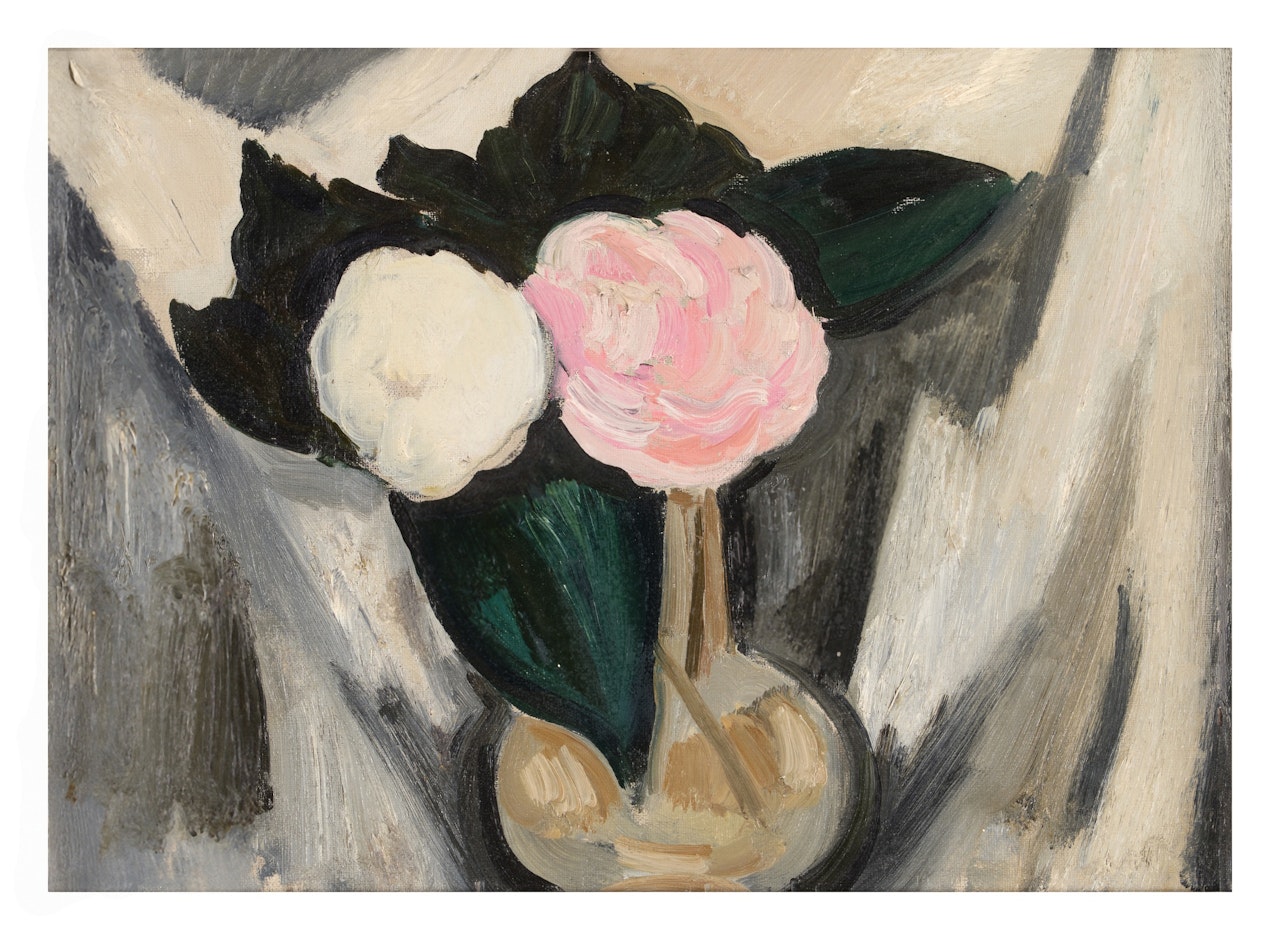 Pink and White Rose by Marsden Hartley
