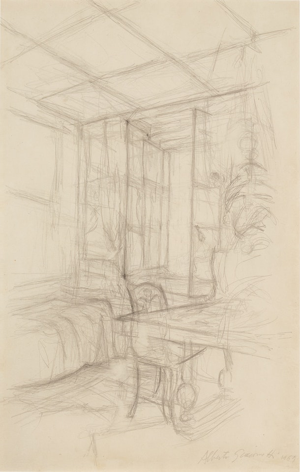 Intérieur à Stampa by Alberto Giacometti