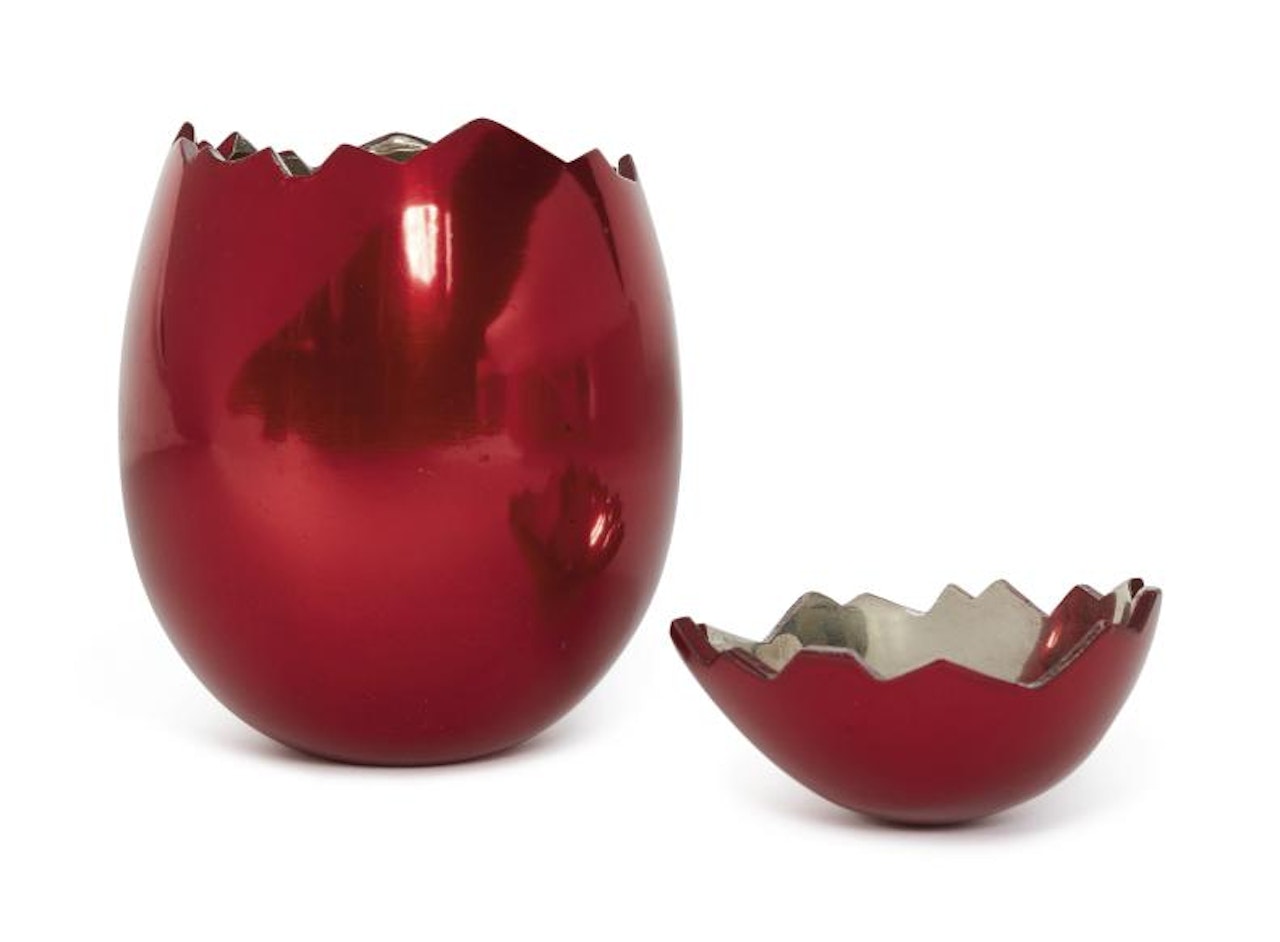 Cracked Egg (Red) by Jeff Koons