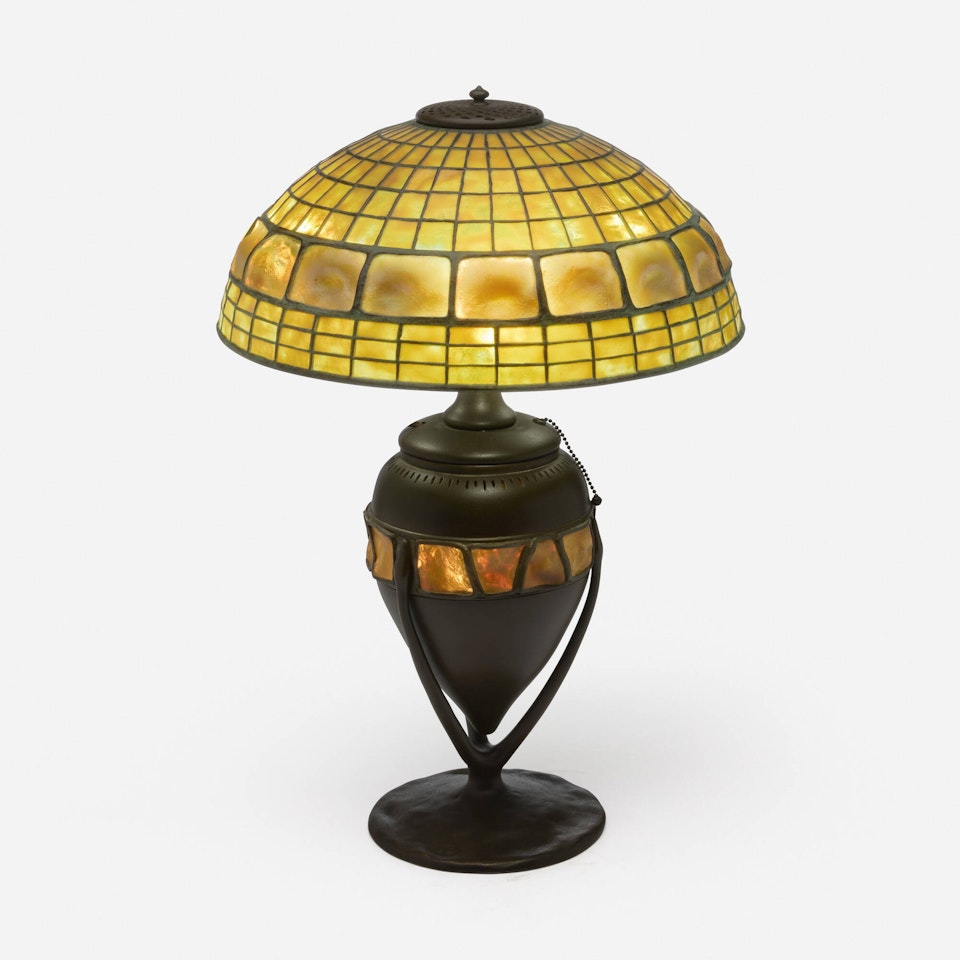 Turtleback table lamp by Tiffany Studios