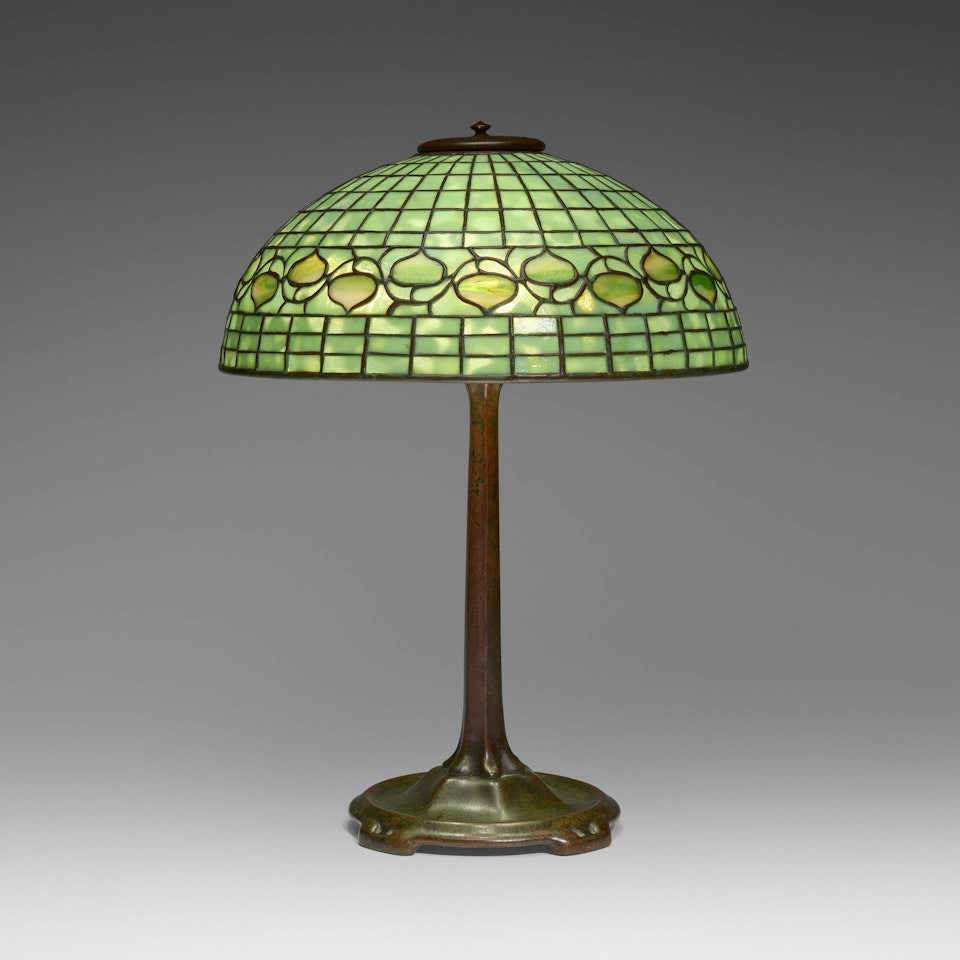 Vine Border (Acorn) table lamp by Tiffany Studios