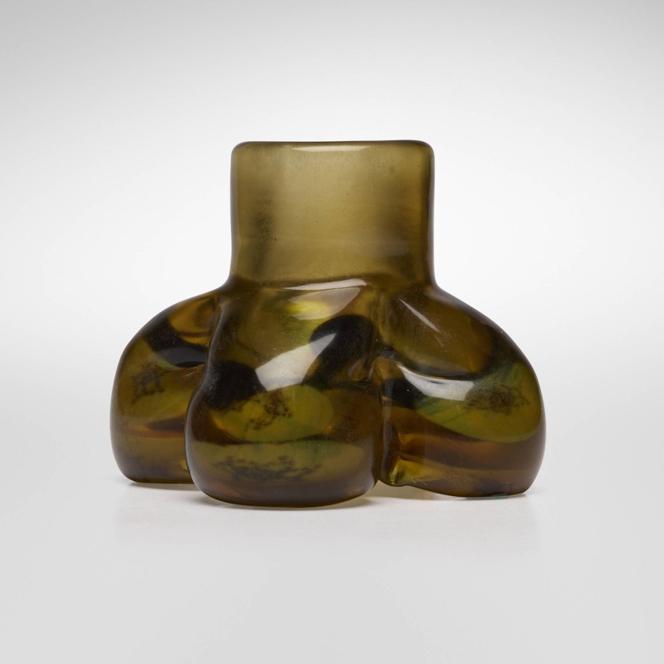 Millefiori paperweight cabinet vase by Tiffany Studios
