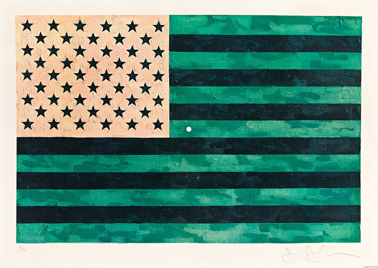 Flag (Moratorium) . by Jasper Johns