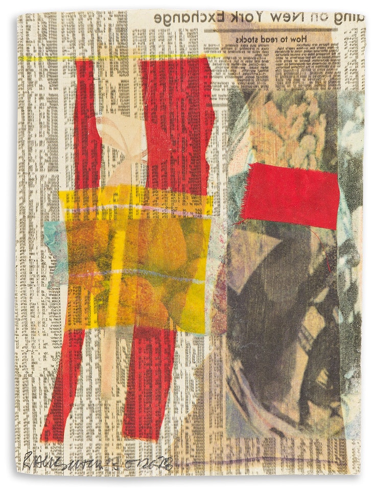 Untitled (Sunday Drawing) . by Robert Rauschenberg