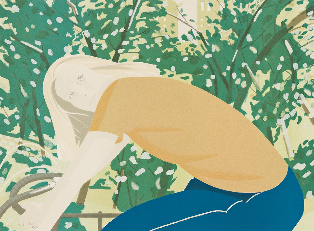Bicycle Rider by Alex Katz
