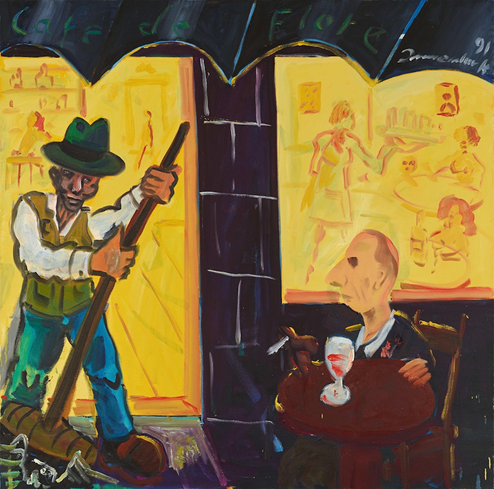 Café de Flore, Beuys und ich by Jörg Immendorff