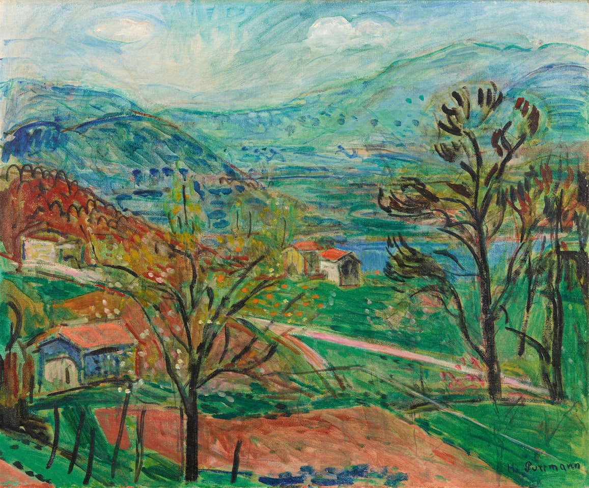 Landschaft im Tessin by Hans Purrmann