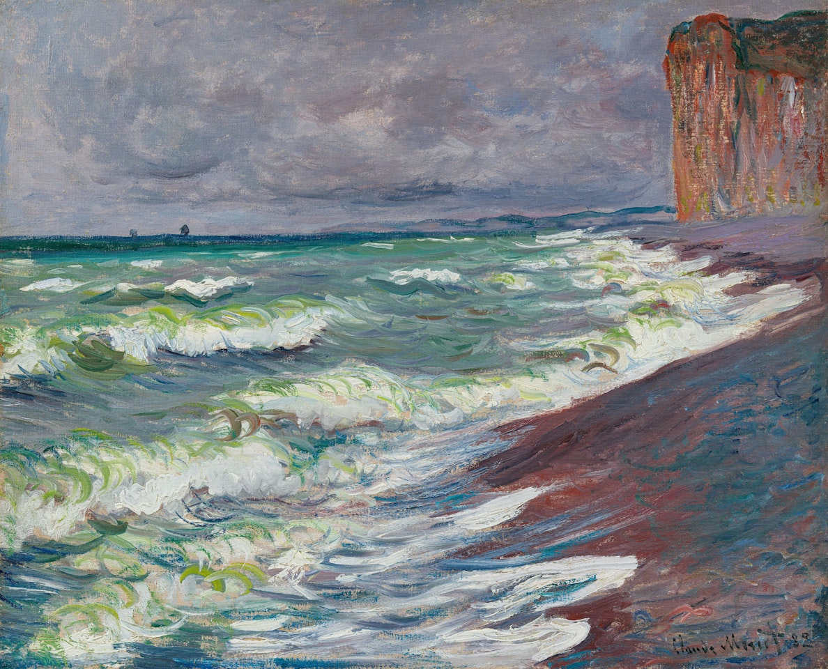 Mer agitée à Pourville by Claude Monet