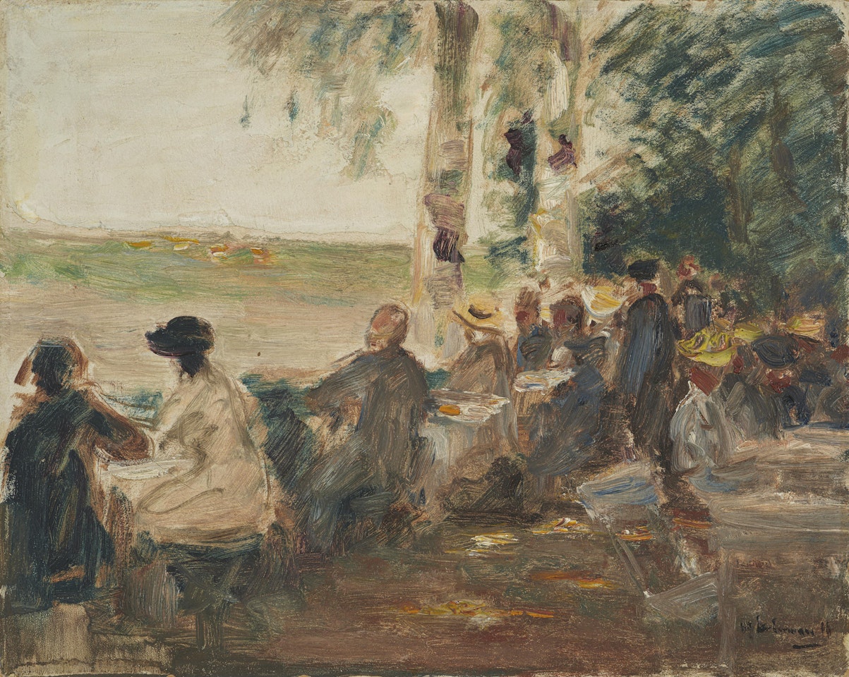 Gartenlokal an der Havel by Max Liebermann