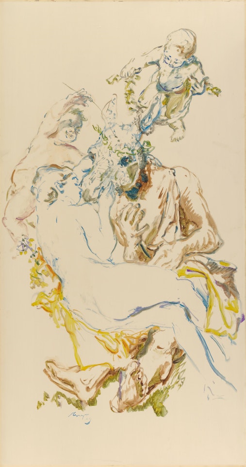Titania und Zettel. Szene aus Shakespeares "Sommernachtstraum" by Max Slevogt