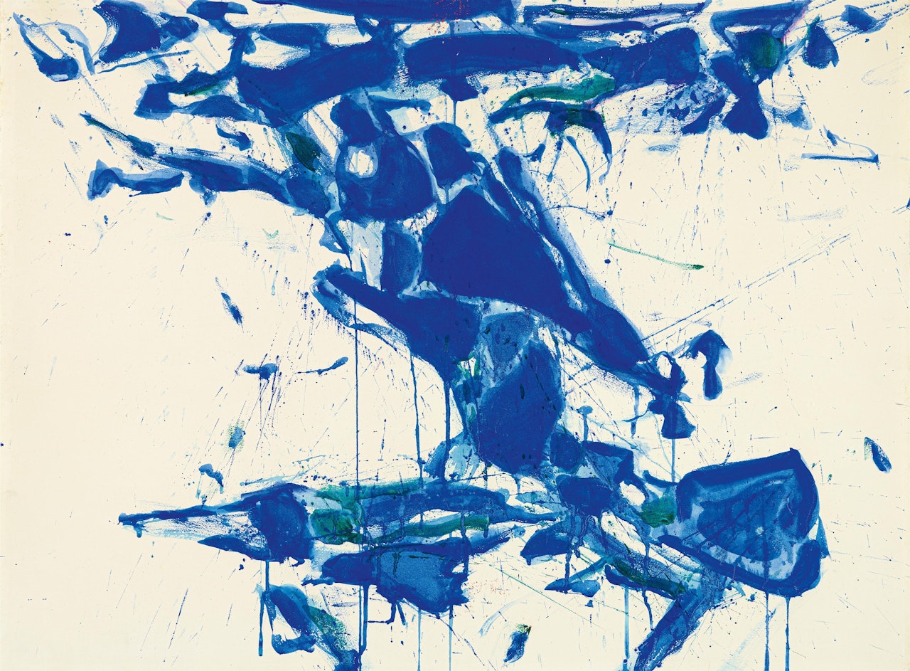 Blue Drawn (SF60-1435) by Sam Francis