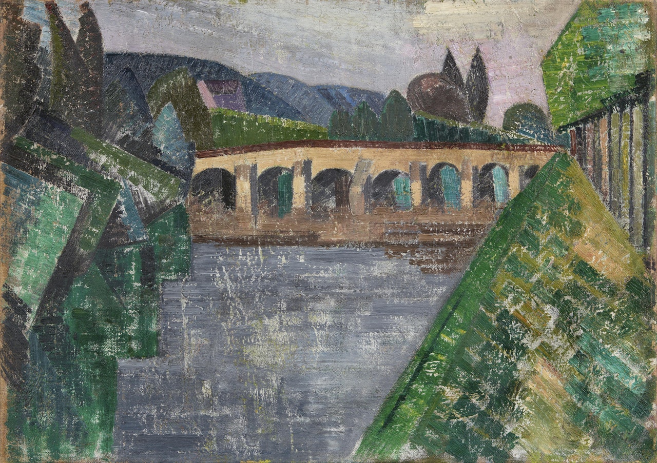 Le pont by Auguste Herbin
