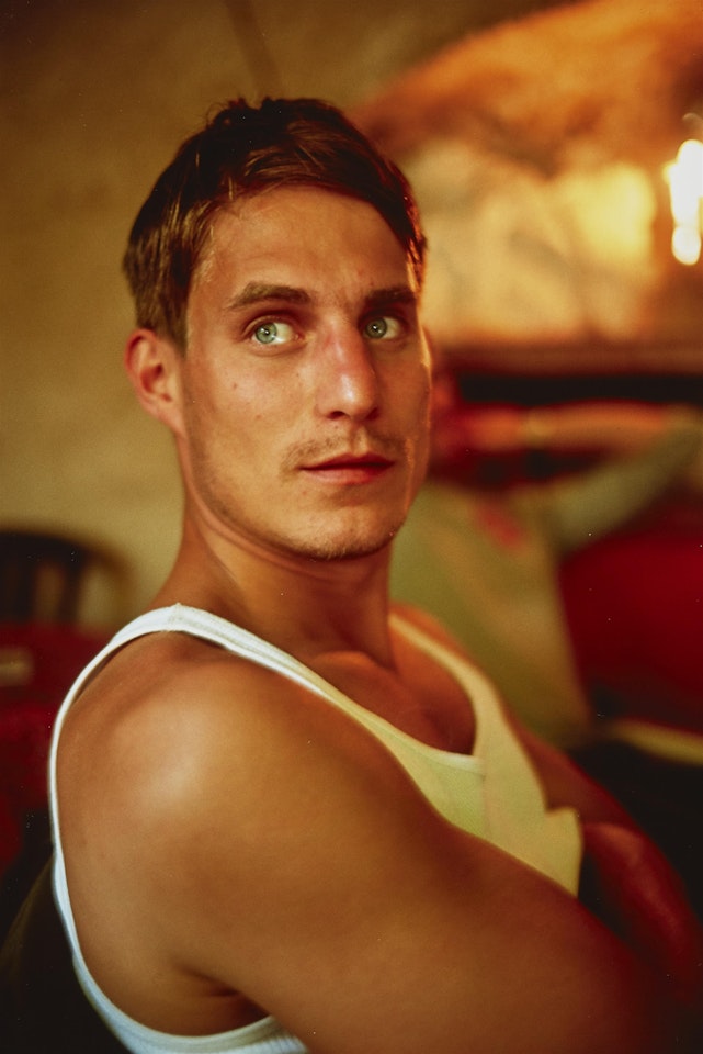 Clemens at Lunch at Café de Sade, Lacoste, France by Nan Goldin
