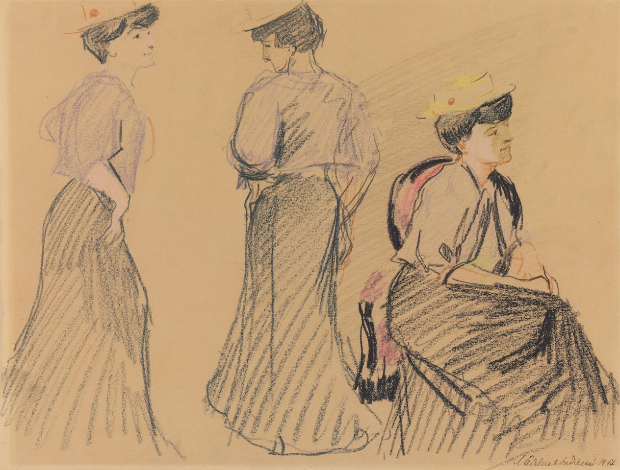 Mädchenstudien I by August Macke