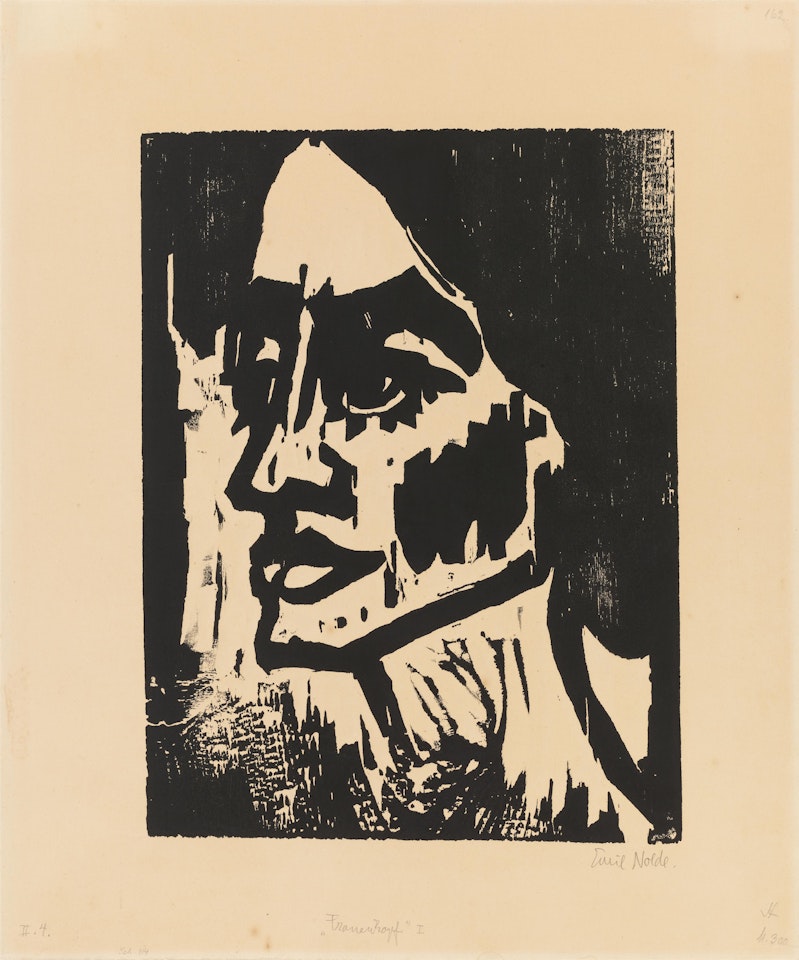Frauenkopf I by Emil Nolde