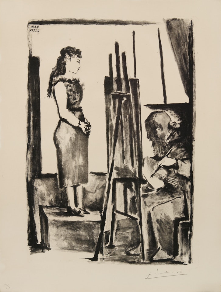 La pose habillée by Pablo Picasso