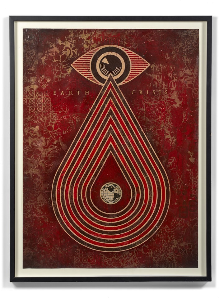 Earth Crisis, Monoprint by Shepard Fairey